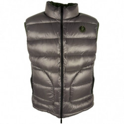 Gilet in nylon verde - L
