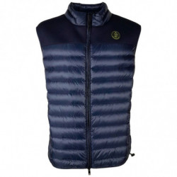 Gilet in nylon blu - L