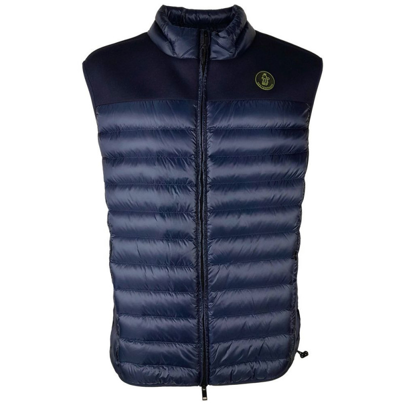 Gilet in nylon blu - L