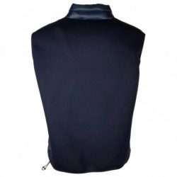 Gilet in nylon blu - L