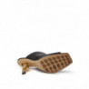 Sandalo sabot 'nodo' in pelle nera - EU37/US6.5