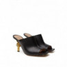 Sandalo sabot 'nodo' in pelle nera - EU37/US6.5