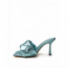Sandalo sabot 'Lido' in metallo azzurro - EU38/US8