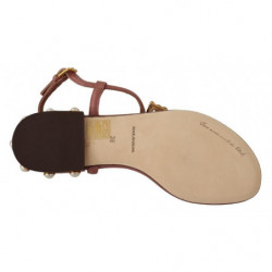 Scarpe sandali in pelle con logo DG Amore rosa - EU36/US5.5