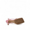 Sandalo 'Stretch' in nappa rosa - EU38/US8