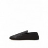 Slip On Intreccio In Pelle Nera - EU40/US7