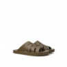 Pantofola 'Flinston' in gomma kaki - EU43/US10
