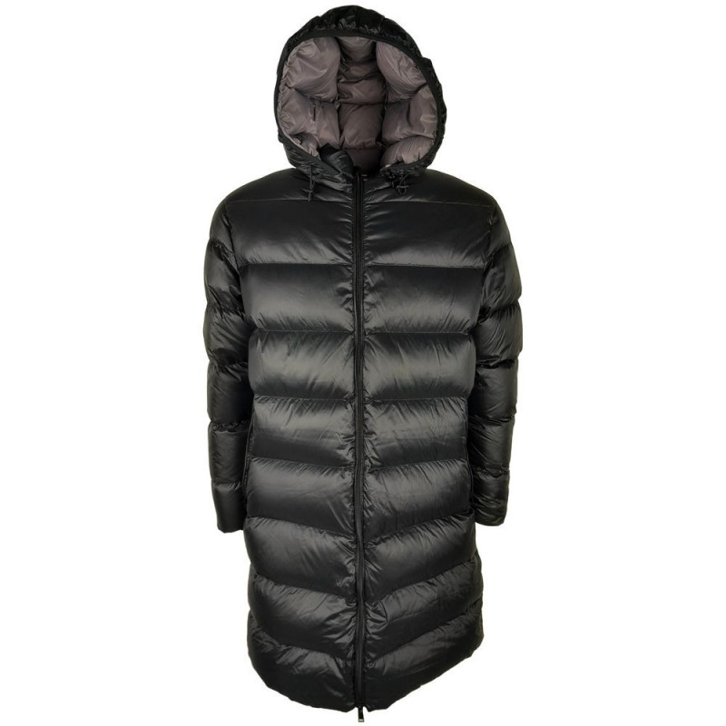 Piumino lungo Centogrammi Chic in nero - M