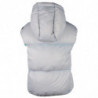 Gilet imbottito Centogrammi Chic grigio con fodera verde - M