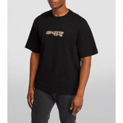 T-shirt in cotone con strass Off-White - Nera - S