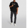 T-shirt in cotone con strass Off-White - Nera - S