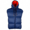 Gilet in piumino in nylon blu elegante Centogrammi - L