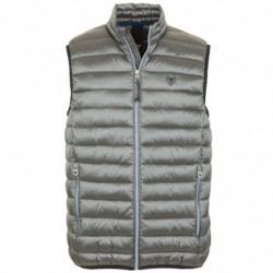 Gilet in poliestere grigio - L