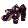 Scarpe Mary Jane décolleté pelle scamosciata viola decorata - EU39/