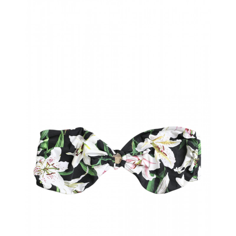 Bikini da spiaggia top costume da bagno nero Lily Halter - IT3 - M