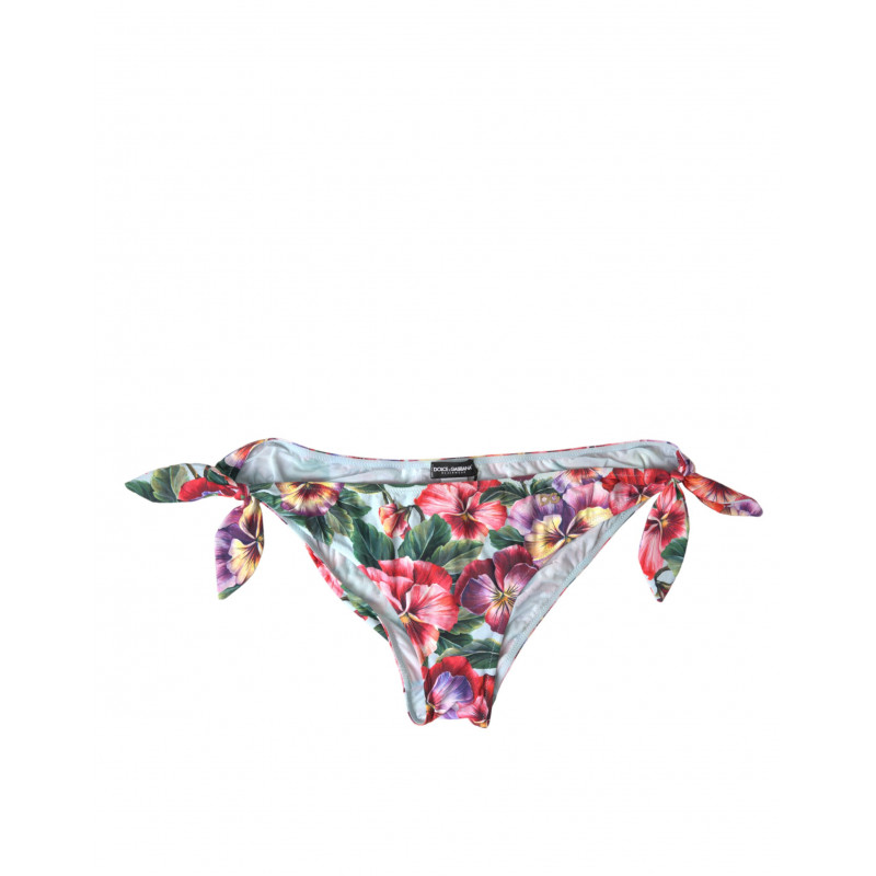 Bikini da spiaggia con fondo floreale multicolore - IT4 - L