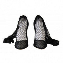 Scarpe décolleté con tacco calzino a rete nera - EU39/US8.5