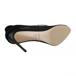 Scarpe décolleté con tacco calzino a rete nera - EU39/US8.5