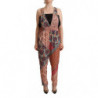 Abito tuta da donna con stampa floreale in viscosa multicolor - IT44-L