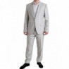 Abito slim fit in 2 pezzi di lana e seta argento - IT54 - XL