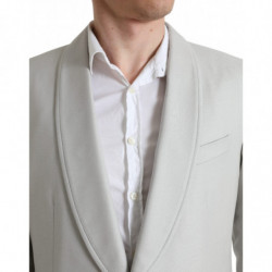 Abito slim fit in 2 pezzi di lana e seta argento - IT54 - XL