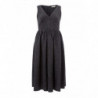 Abito lungo nero decorato stile principessa - IT40