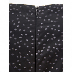 Abito lungo nero decorato stile principessa - IT40