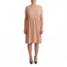 Abito al ginocchio senza maniche in poliestere beige - IT48-XXL