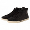 Sneakers alte casual in cotone di lana grigia - EU44/US11