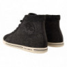 Sneakers alte casual in cotone di lana grigia - EU44/US11