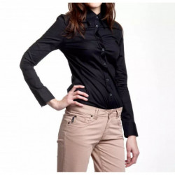 Camicia in cotone nero - XL