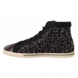 Sneakers alte in cotone lana grigio nero - EU44/US11