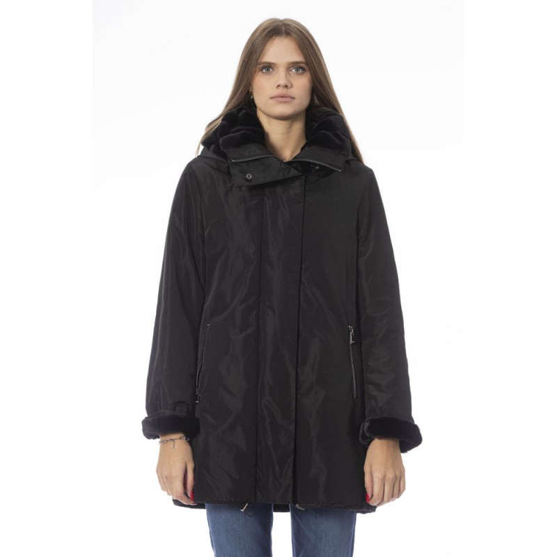 Elegante giacca reversibile con cappuccio - M