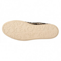 Sneakers alte in cotone lana marrone beige - EU44/US11