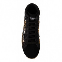 Sneakers alte in cotone lana marrone beige - EU44/US11