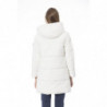 Elegante piumino lungo bianco con dettaglio monogramma - 3XL