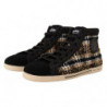 Sneakers alte in cotone lana marrone beige - EU44/US11