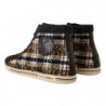 Sneakers alte in cotone lana marrone beige - EU44/US11