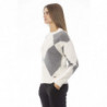 Elegante maglione in misto cashmere con scollo a barchetta - M