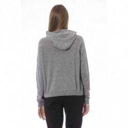 Elegante maglione con cappuccio in accogliente misto cashmere - M
