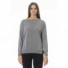 Elegante maglione girocollo in misto cashmere - L