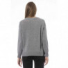 Elegante maglione girocollo in misto cashmere - L
