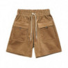 Pantaloncini in cotone marrone - L