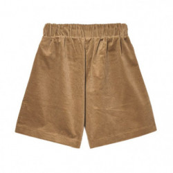 Pantaloncini in cotone marrone - L