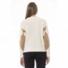 Elegante maglione beige con scollo a barca - M