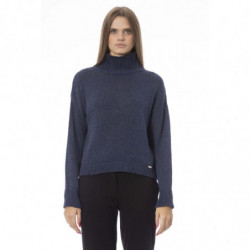 Elegante maglione blu con...