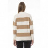 Elegante maglione beige con scollo a V - S