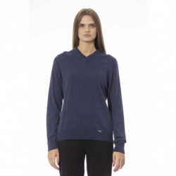 Elegante maglione blu con...