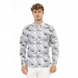 Elegante camicia grigia con...
