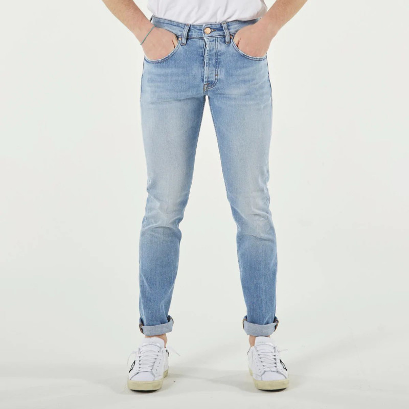 Jeans e pantaloni in cotone azzurro - W38